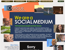 Tablet Screenshot of opticusfilms.com